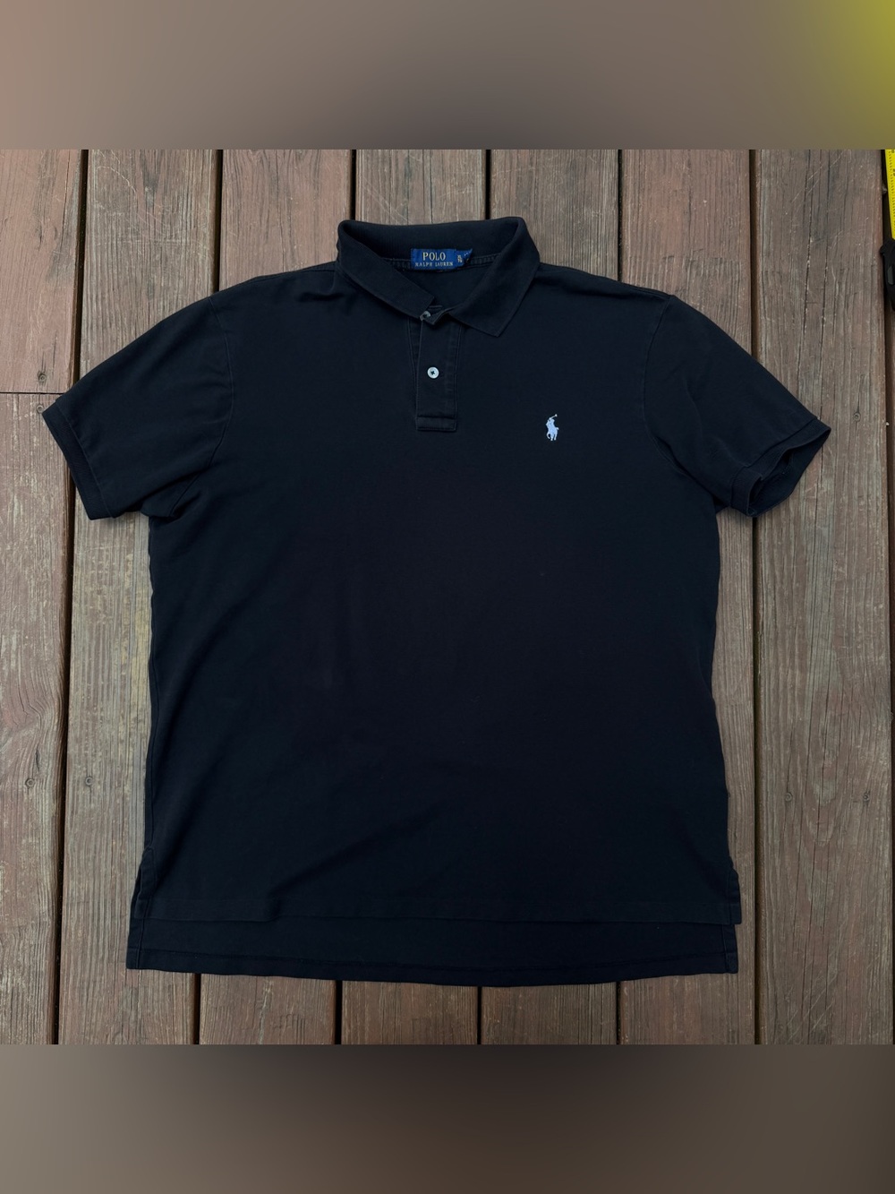Polo Ralph Lauren Men’s XL Black Stretch Preppy Polo Shirt Short Sleeve Classic